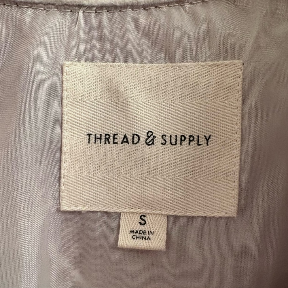 Thread & Supply Carmel Plaid slightly oversized relaxed fit shacket - Picture 5 of 5